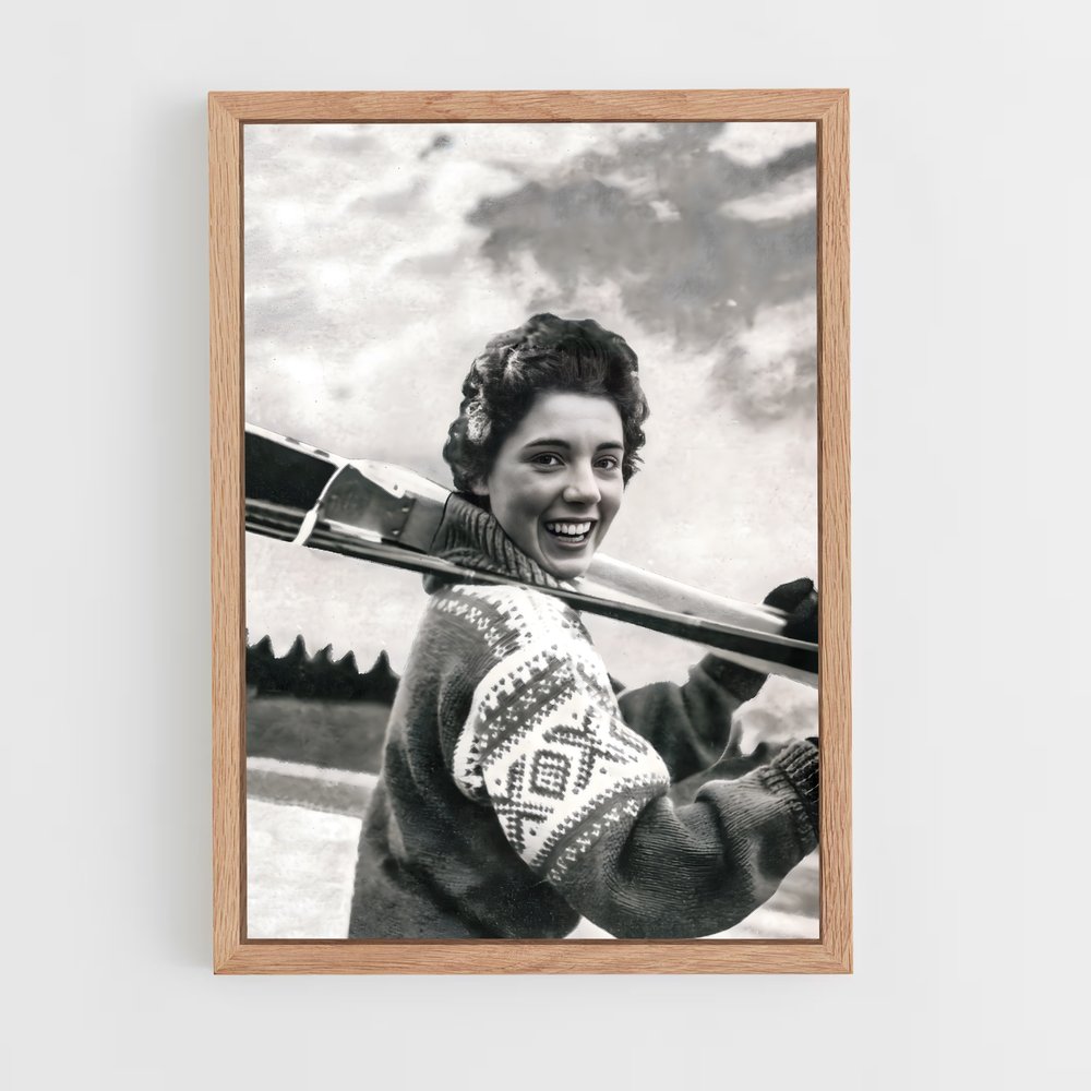 Poster Ski Chic 1956 – affiche Jeux Olympiques (vue 4)
